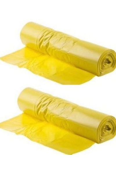 firdevsi hobi Roll Garbage Drawstring Lemon Scented Large Size Garbage Bag - 65 X 70cm--2 Rolls X 20 Pieces