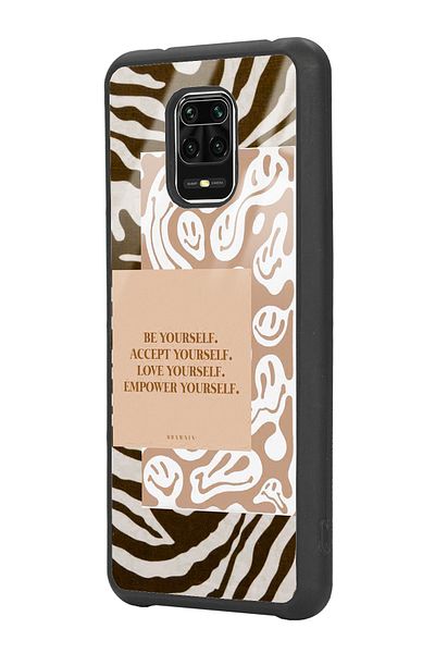 Spoyi حافظة هاتف لامعة بتصميم حمار وحشي لهاتف Xiaomi Redmi Note 9 Pro Emoji