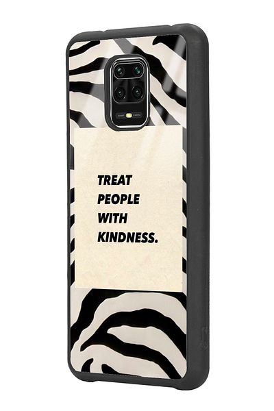 Spoyi حافظة هاتف لامعة لهاتف Xiaomi Redmi Note 9 Pro بتصميم Zebra Motto