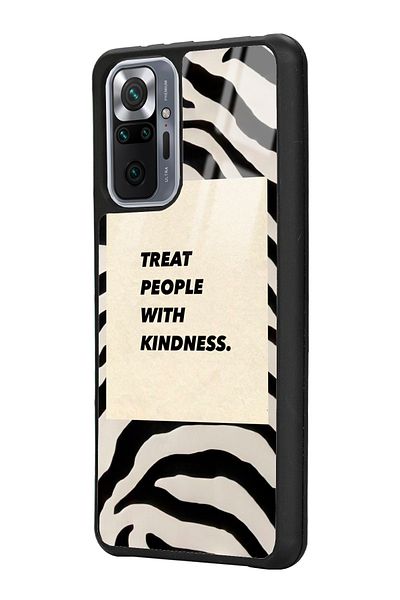 Spoyi حافظة هاتف لامعة لهاتف Xiaomi Redmi Note 10 Pro - Max Zebra Motto Design