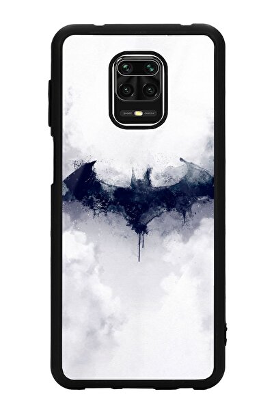 Spoyi Xiaomi Redmi Note 9 Pro Beyaz Batman Tasarımlı Glossy Telefon Kılıfı