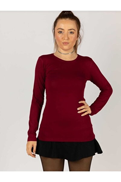 BLUEMOOR المرأة طويلة الأكمام طاقم الرقبة الجسم