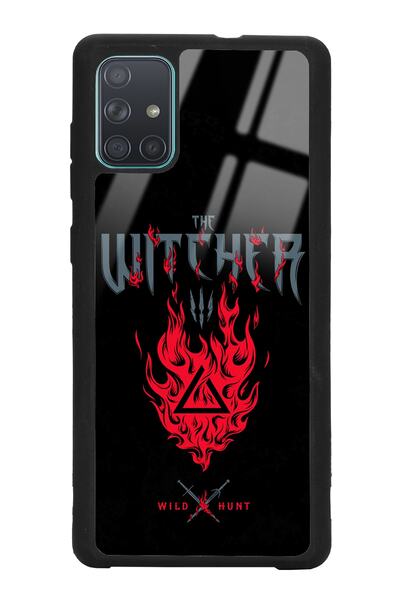 Spoyi Samsung A71 Witcher 3 Fire Tasarımlı Glossy Telefon Kılıfı