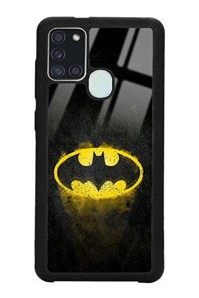 Spoyi Samsung A21s Yellow Batman Tasarımlı Glossy Telefon Kılıfı