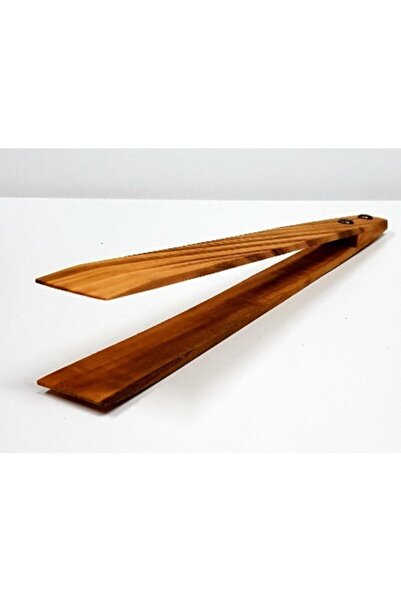 İKİ KAŞIK Zeytin Maşa, Ahşap Maşa, Ahşap Servis Maşası, Tahta Maşa