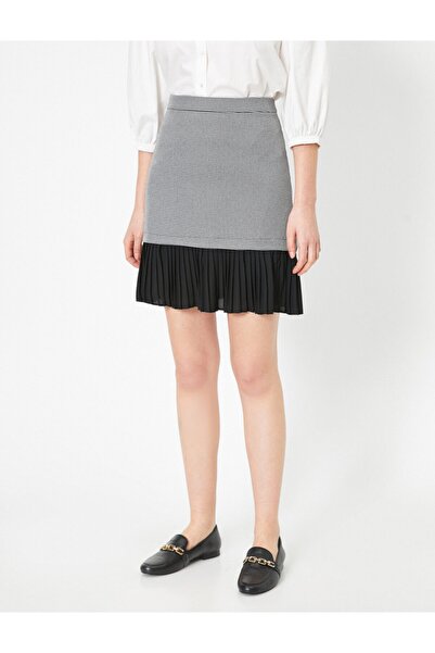Koton Women's Pleat Detailed Mini Skirt