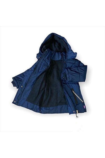 Pink Hippo Kids Дитячий надувний пуховик з капюшоном, еластичним поясом і флісовою підкладкою