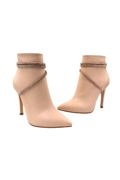 Park Moda Γυναικείες μπότες Parkmoda Kbt130 με τακούνι Stone