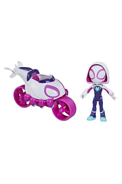 SPIDERMAN Spidey's Amazing Friends Figür Ve Araçları Ghost-spider's Copter-cy...