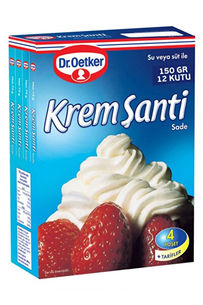 Dr. Oetker Krem Şanti (SADE) 1 Koli X 12 Kutu 150 gr