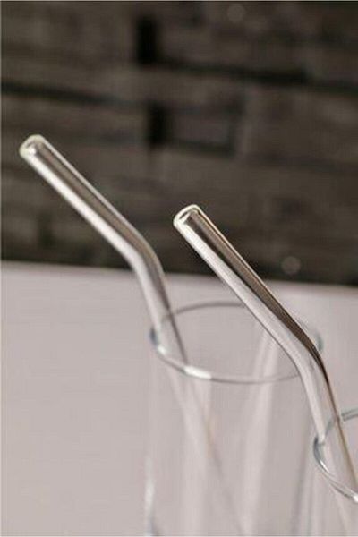 Go Aksesuar Transparent 2-Piece Glass Pipette Handmade Glass Pipette Ph