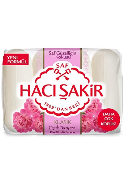 Hacı Şakir صابون الجمال العلاجي بالزهور الكلاسيكية 4x70 جم