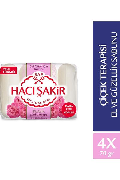 Hacı Şakir Classic Flower Therapy Soap 4 X 70 g