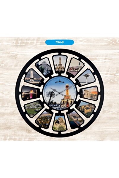 Galaxy ساعة حائط أنيقة باللون الأسود مقاس 50 سم