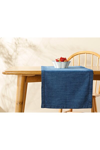 English Home 40x150 εκ. Ινδίγκο Πέγκι Βαμβακερό Ράνερ