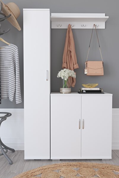 Haus Modüler Haus Berrak Ayakkabılık&portmanto - Beyaz