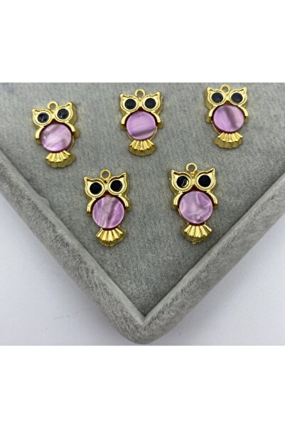 Hedef Bijuteri 1 قطعة بيرليسسينت أرجواني البومة نموذج قلادة