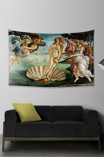 Vagonik Ботичели Раждането на Венера Стенен гоблен 140x100 см 70x100 см