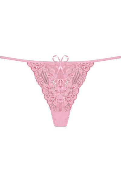 Zena Pink Lace Thong Women's Panties