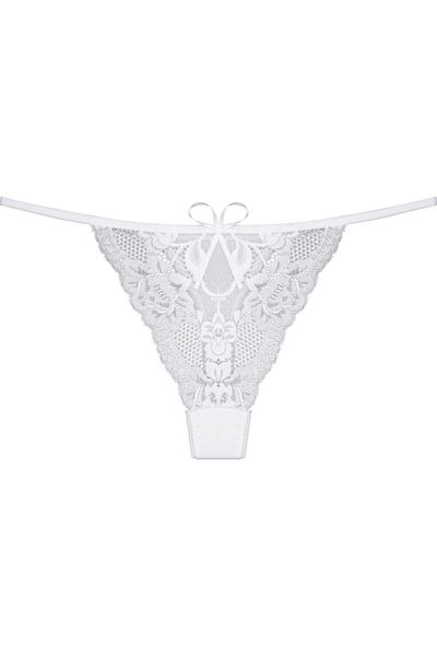 Zena White Lace Thong Women's Panties