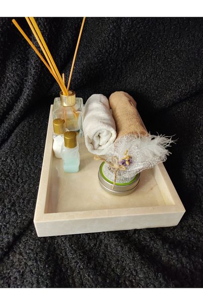 ASKAYA MERMER Natural Stone Marble Tray