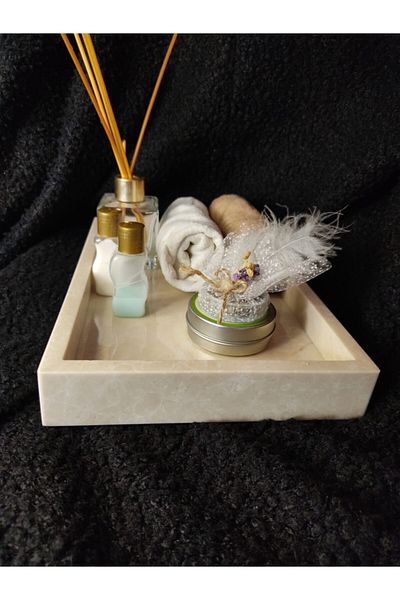 ASKAYA MERMER Natural Stone Marble Tray
