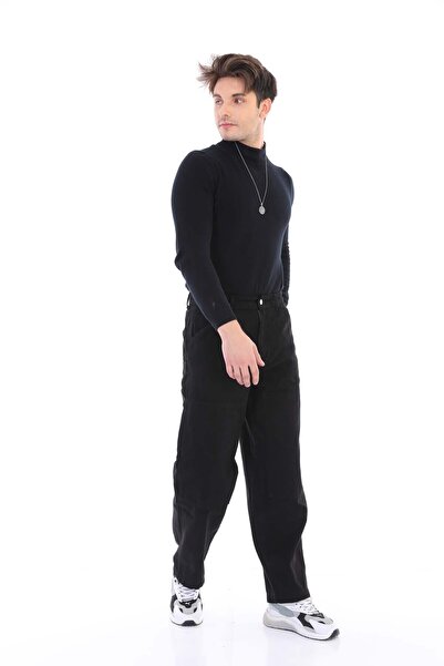 Darkly Jeans Erkek Siyah Carpenter Pantolon