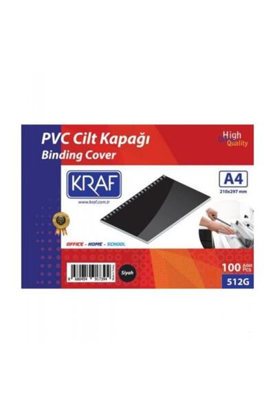 KRAF 100 броя черни PVC кожени калъфи