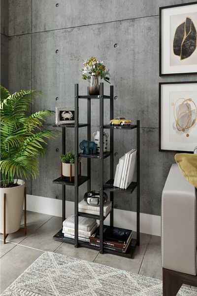 messer Online Gardenia Multi-Purpose Shelf Black Marble Pattern