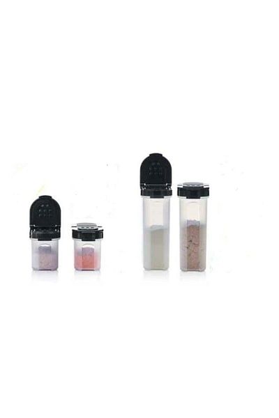 Tupperware Black Original Spice Pot Set
