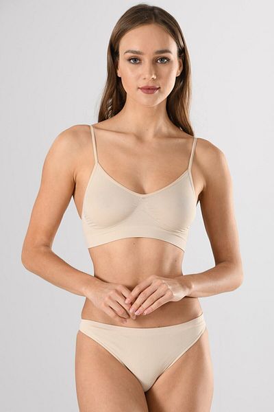 Etoile Miss Fit pentru femei, fără cusături, subțiri, fără bretele, cu sârmă, cu decolteu în V, cu bustieră detaliată, tricotată, fără cusături 1315