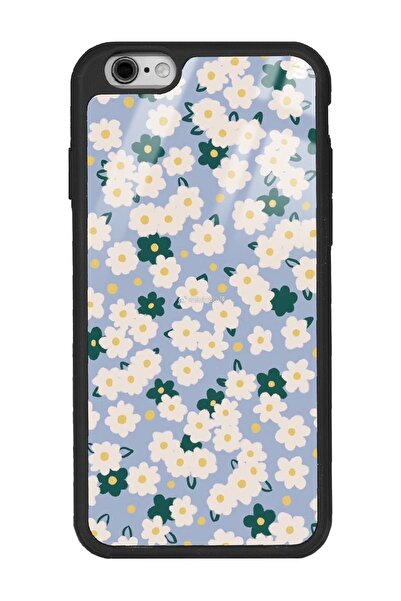 Spoyi Iphone 6 - 6s Daisy Pattern Tasarımlı Glossy Telefon Kılıfı