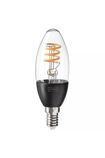 IKEA TRÅDFRI dekoratif LED ampul E14, Işık rengi: Sıcak ışık (2200 Kelvin), 2...