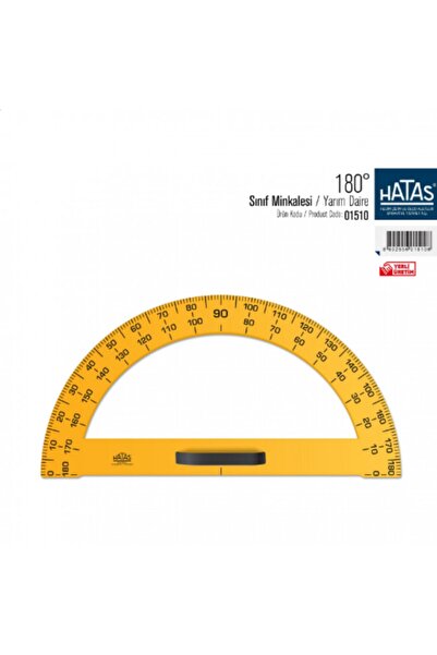 HATAS Sınıf Minkale (açı Ölçer) Yarım Daire Büyük Boy