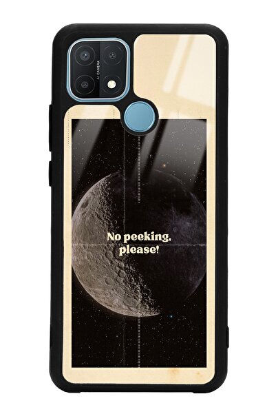 Spoyi Oppo A15 - A15s Peeking Tasarımlı Glossy Telefon Kılıfı