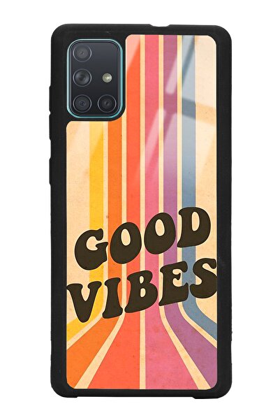 Spoyi Samsung A71 Good Vibes Tasarımlı Glossy Telefon Kılıfı