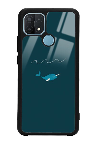 Spoyi Oppo A15 - A15s Doodle Fish Tasarımlı Glossy Telefon Kılıfı