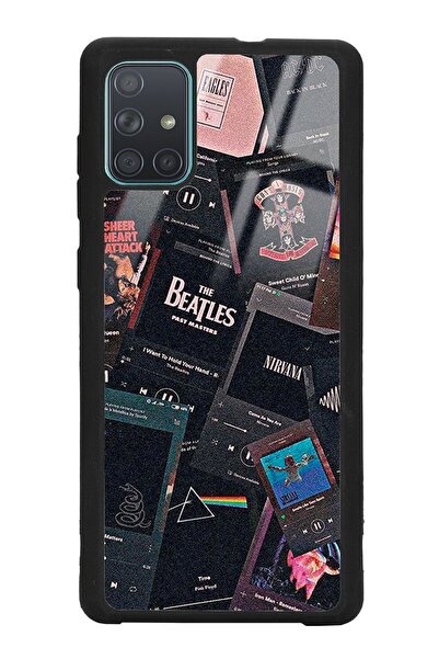 Spoyi Samsung A71 Retro Music Tasarımlı Glossy Telefon Kılıfı