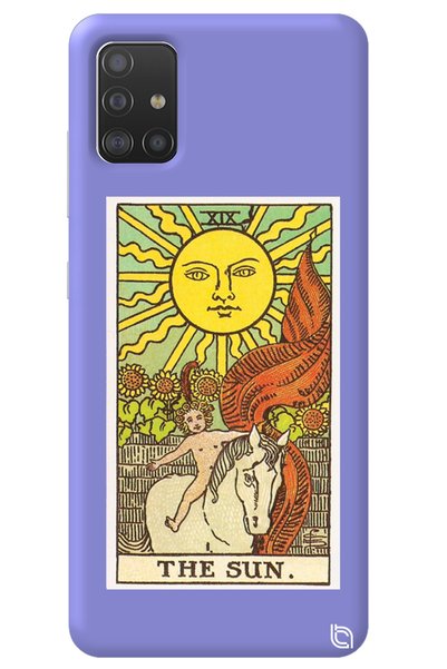 WANNA PROTECT Samsung A51 Lilac Colored the Sun Velvet Patterned Silicone Pho...