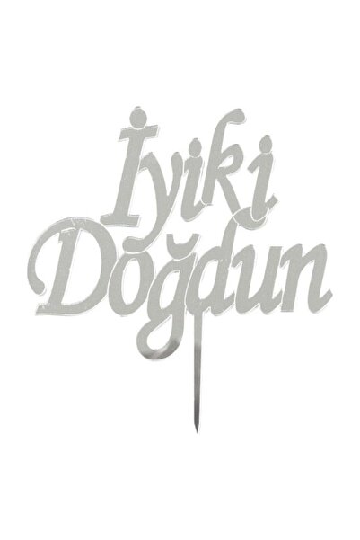 TATLI GÜNLER Iyiki Doğdun Yazılı Aynalı Gümüş Pleksi