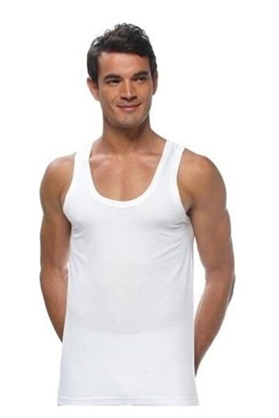 GÜMÜŞ Ανδρικό εσώρουχο με λουράκια-λευκό