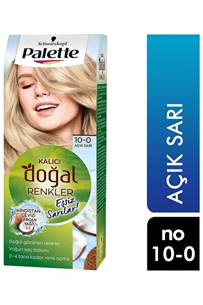 Palette Marka: Doğal Kalıcı Renkler Saç Boyası Açık Sarı 10-0 3838824346632 K...