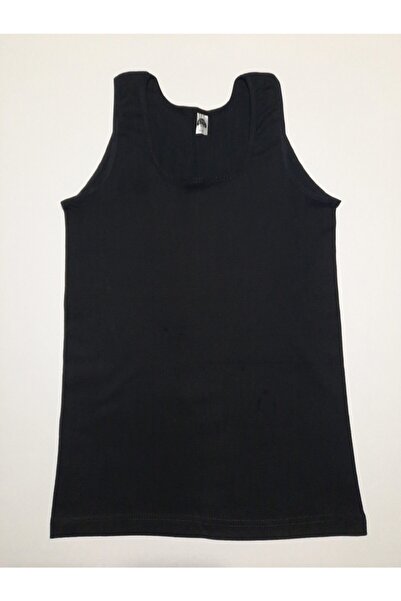 GÜMÜŞ Wide Strap Ribbed Tank-Top-Black