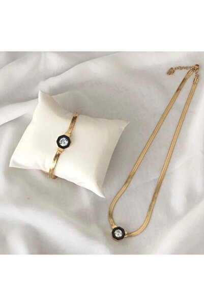 Çelik Nç Aksesuar Şikel Kolye-bileklik Seti