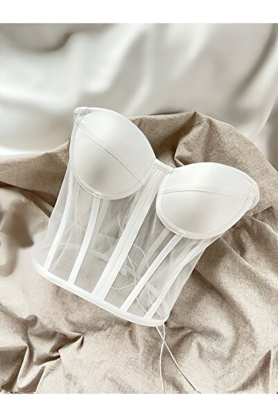 WAHSHE Marlin Beyaz Büstiyer