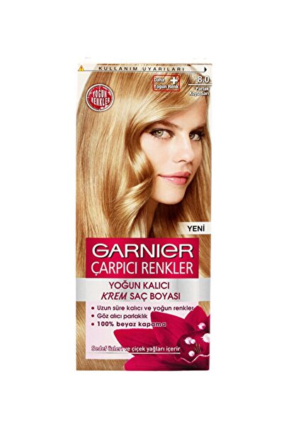 Garnier Marka: Çarpici Renkler Color Sensation Çarpıcı Renkler 8 Parlak Koyu Sarı Saç Boyas