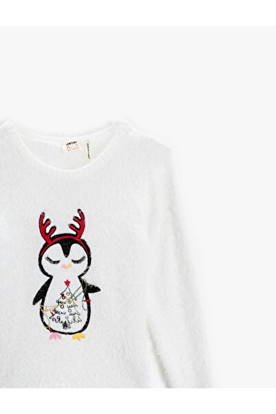 Koton Pulover alb pentru fete 2KKG97789OT