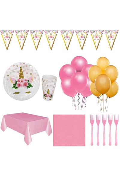 UNICORN Birthday Party Set for 16 People