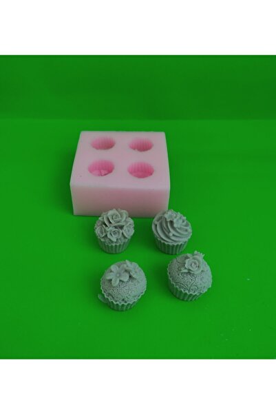 AnkaHobiMarket 4 Lü Cup Cake Silikon Kalıp