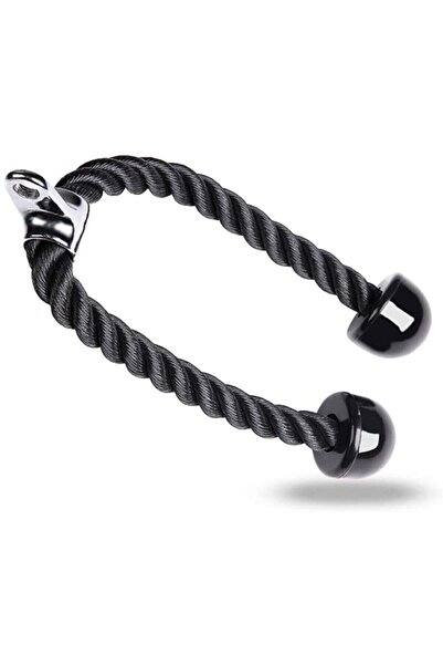 JIMX Siyah Profesyonel Triceps Çekiş Halatı, Güç ve Dayanıklılık İçin Ideal